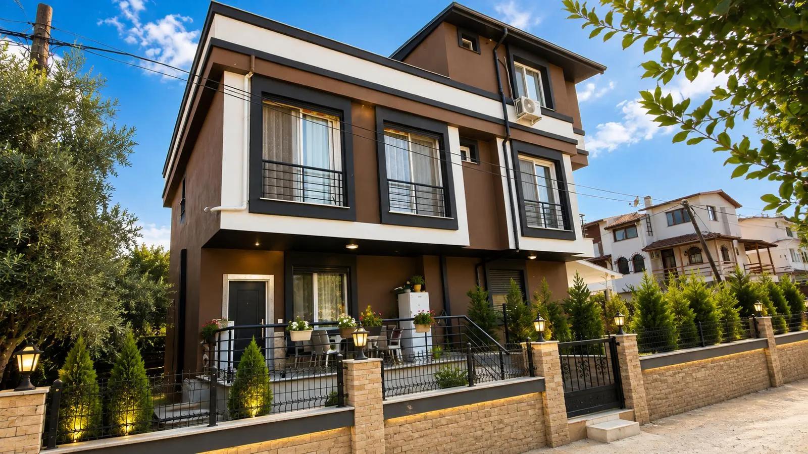 Seferihisar Doğanbey In der Cumhuriyet Nachbarschaft nahe dem Meer 3+1 Luxusvilla