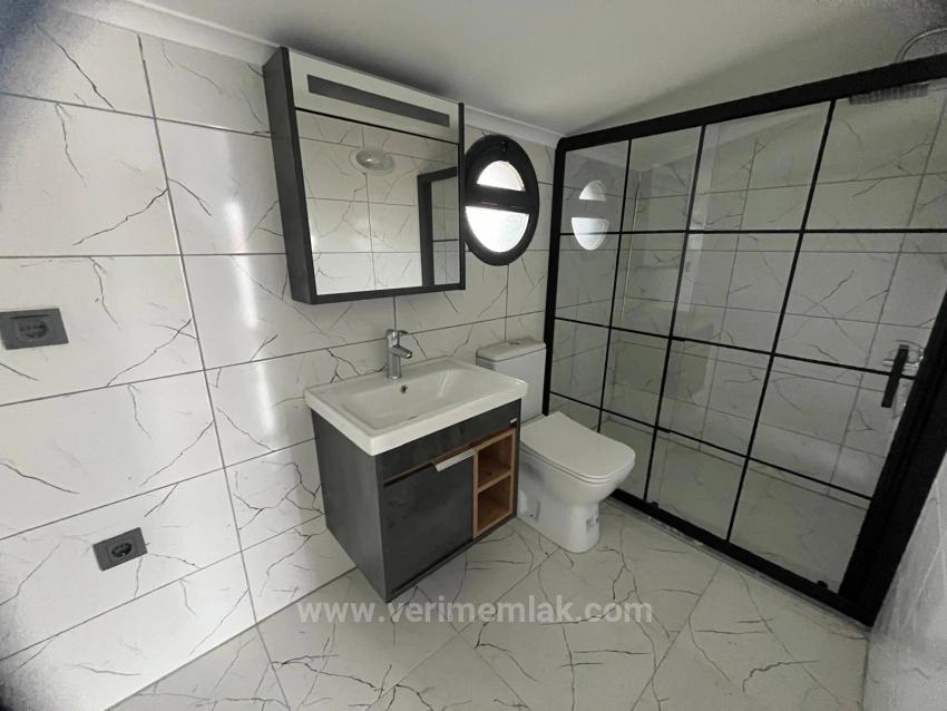 50 M Vom Meer Entfernt In Özdere Orta Mahalle! Modernes Design, Brandneue 3+1 Villa