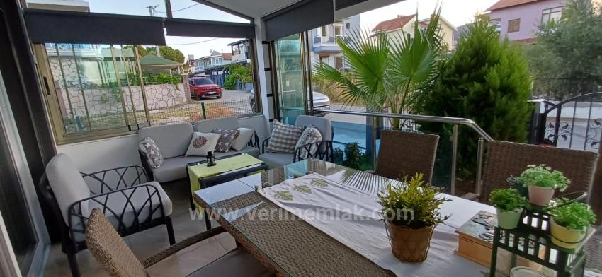 Preissenkung In Doğanbey, Freistehende Villa Mit Geschlossener Garage Zu Verkaufen