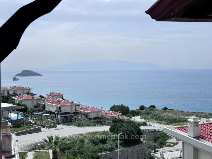 Freistehende 4+1 Villa Mit Ungestörtem Meerblick Im Stadtteil Atatürk Von Seferihisar.