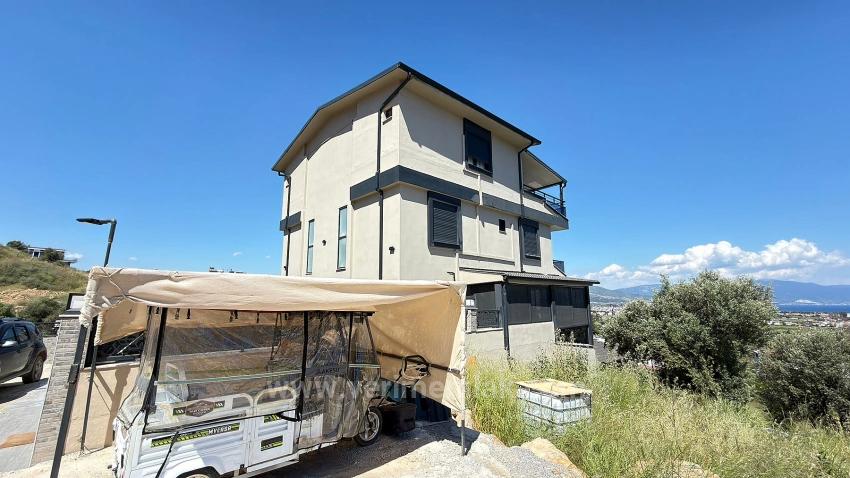 Moderne 4+1-Zimmer-Villa Mit Meerblick Im Viertel Atatürk In Seferihisar Zu Verkaufen.