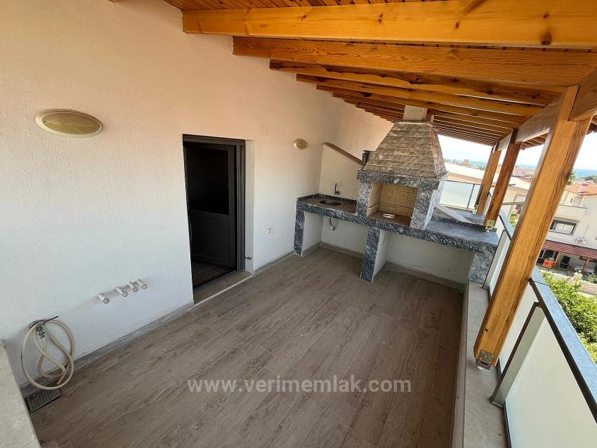 4+1 Villa Zum Verkauf In Özdere, 400 M Vom Meer Entfernt, Mit Geschlossener Küche