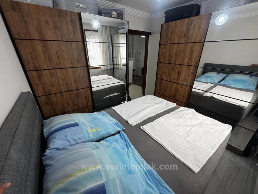 Geräumige 2+1-Wohnung Zum Verkauf In Seferihisar Mersin In Der Nähe Des Meeresgebiets Mit Separater Küche