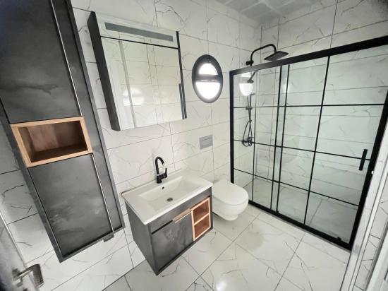50 M Vom Meer Entfernt In Özdere Orta Mahalle! Modernes Design, Brandneue 3+1 Villa