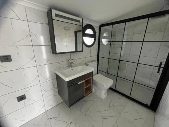 50 M Vom Meer Entfernt In Özdere Orta Mahalle! Modernes Design, Brandneue 3+1 Villa