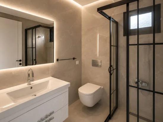 Seferihisar Atatürk Viertel Panoramische Meeresaussicht Sıfır Zu Verkaufen 3+1 Villa