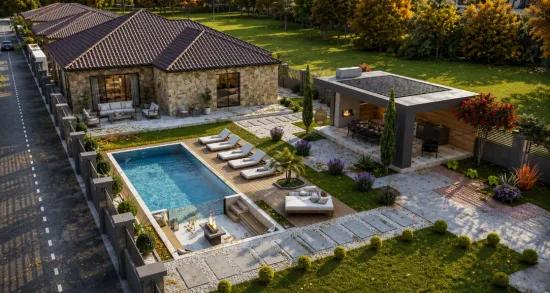 Die Ruhe der Natur, der Komfort der modernen Architektur und die Privatsphäre der zum Verkauf stehenden 3+1 Villa