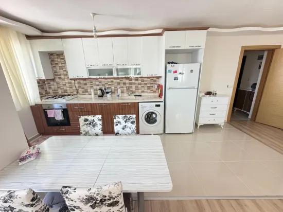 Seferihisar Ürkmez, mit Terrasse Voll Meerblick zu verkaufen Duplex Wohnung 2+1