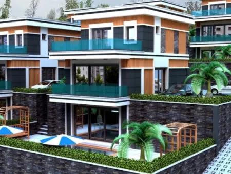 Schicke Und Eckvilla Mit Pool In Doganbey 3 In 1 Sonderdesign Zum Verkauf