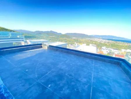 Schicke Und Eckvilla Mit Pool In Doganbey 3 In 1 Sonderdesign Zum Verkauf