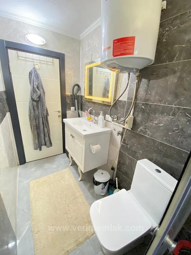 Seferihisar Bengiler'de Sea 50M, Independent Taste Spacious Garden 1+1 Flat