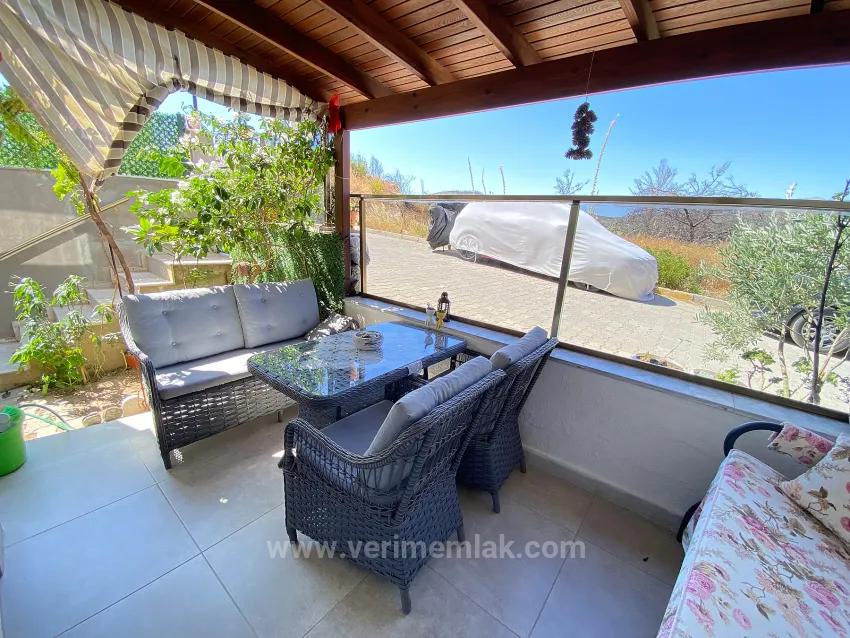 In Seferihisar Payamlı, Heat Pump, Cost-Free Detached Corner 3+1 Villa For Sale