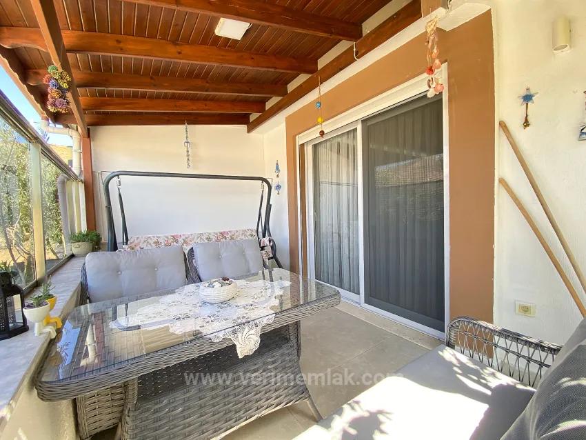 In Seferihisar Payamlı, Heat Pump, Cost-Free Detached Corner 3+1 Villa For Sale
