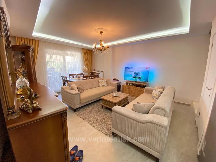 In Seferihisar Payamlı, Heat Pump, Cost-Free Detached Corner 3+1 Villa For Sale