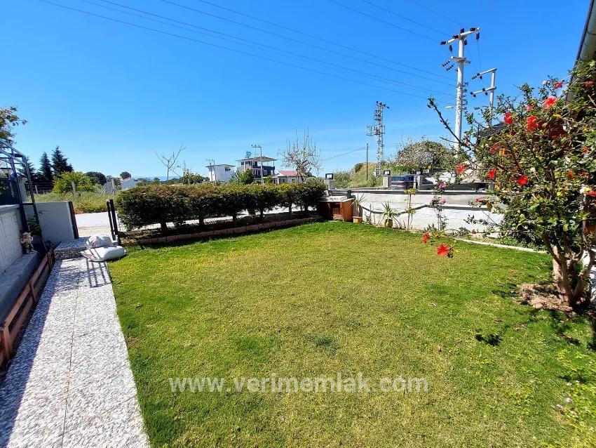 Seferihisar Doğanbey'de gardened sea-view for-sale 4+1 villa –