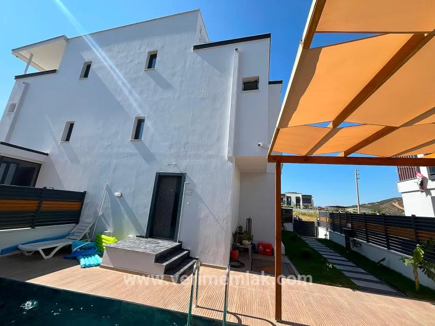Pearl of Seferihisar, Ultra Luxury 3+1 Villa with Pool for Sale In Doğanbey