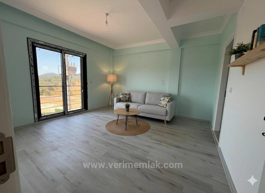 2+1 Summer House For Sale In Doğanbey, Separate Living Room And Kitchen With Underfloor Heating