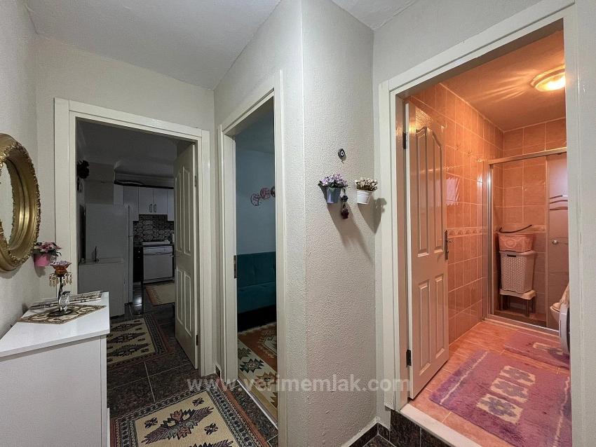 Furnished 2+1 Apartment With Garden In Seferihisar Payamlı