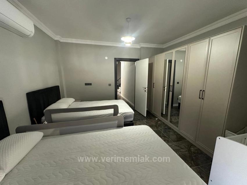 3+1 Villa For Sale With Floor Heating And Ownership In Seferihisar Payamlı Neighborhood