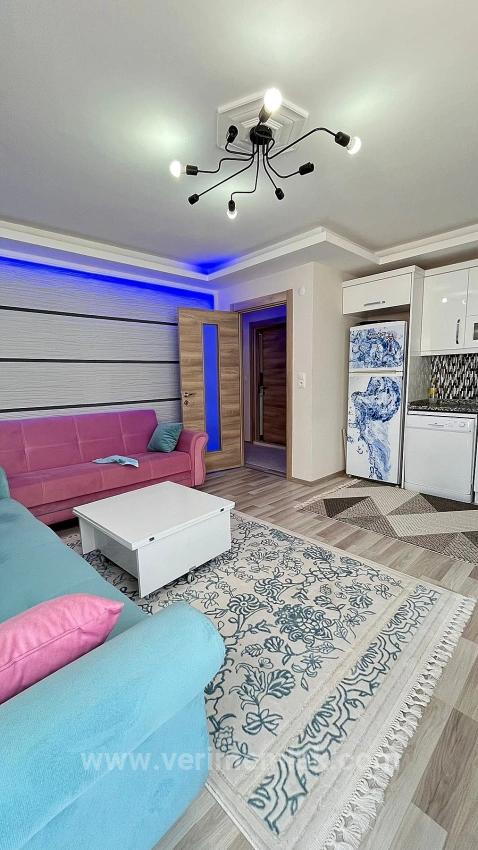 2+1 75 M2 Middle Floor Flat For Sale In Gumuldur With Double Balcony