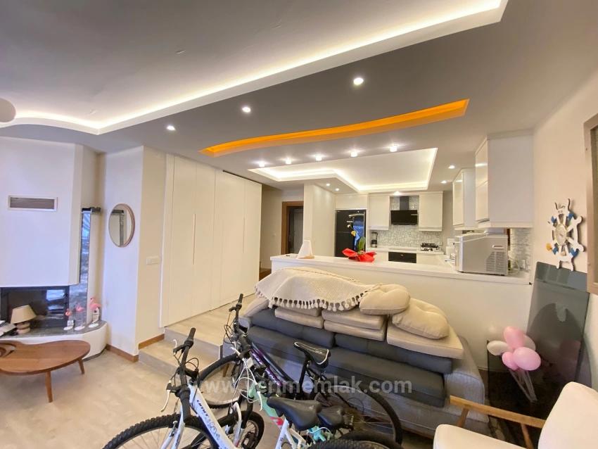 3+1 Villa For Sale In Ürkmez, İzmir, 50M From Bahçeli Beach, Free Of Charge