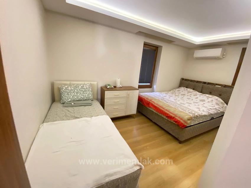 3+1 Villa For Sale In Ürkmez, İzmir, 50M From Bahçeli Beach, Free Of Charge