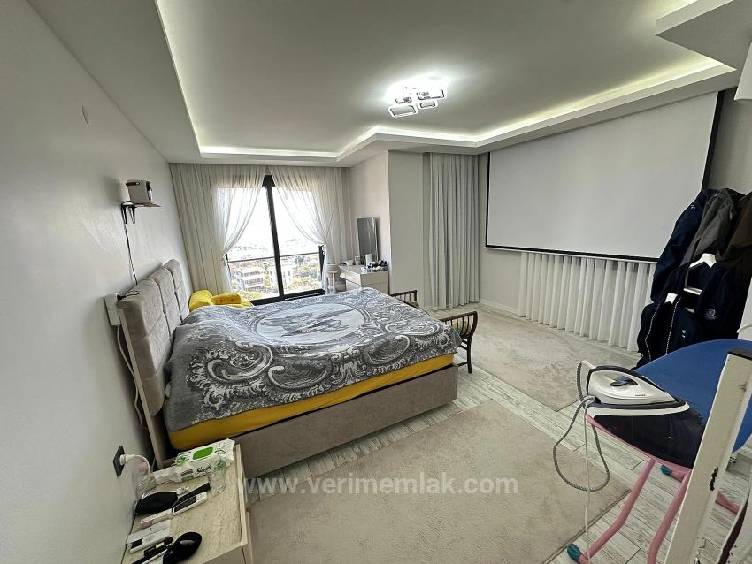 3+1 Villa For Sale In Doğanbey, Seferihisar, İzmir, With Full Sea View