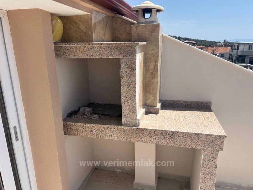 3+1 Villa For Sale In Özdere With Parking And Sea View