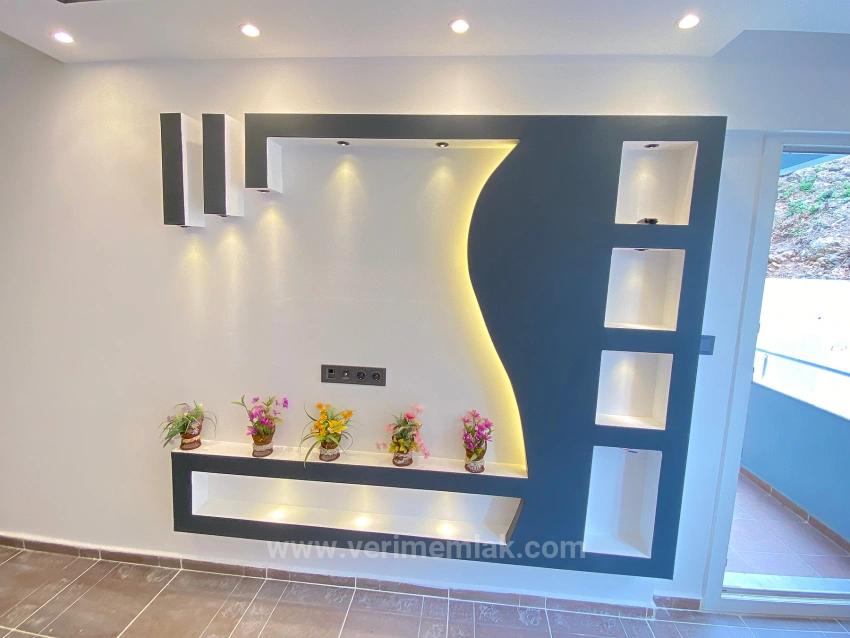 50M To The Sea With Elevator In Seferihisar Mersin Area! 1+1 Flat For Sale With Modern Architecture