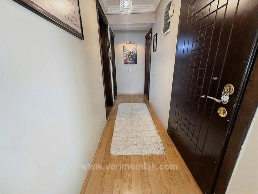 3+1 Duplex With Fireplace, Sea View And Spacious Living Room In The Heart Of Fevzi Çakmak Neighborhood, Urla.