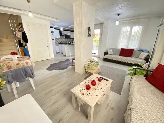 Seferihisar Mersin Ala to the sea 350 m distance garden possessing for sale 2+1 duplex –