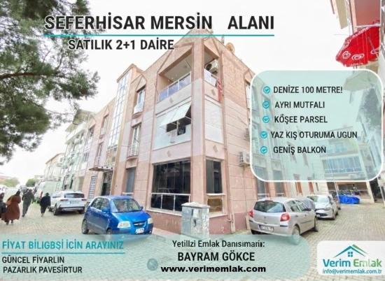 2+1 Apartment For Sale In Seferihisar Mersin Area, 100 Meters From The Sea.