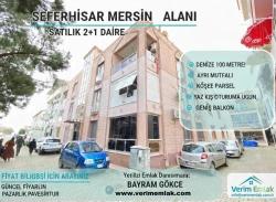 2+1 Apartment For Sale In Seferihisar Mersin Area, 100 Meters From The Sea.