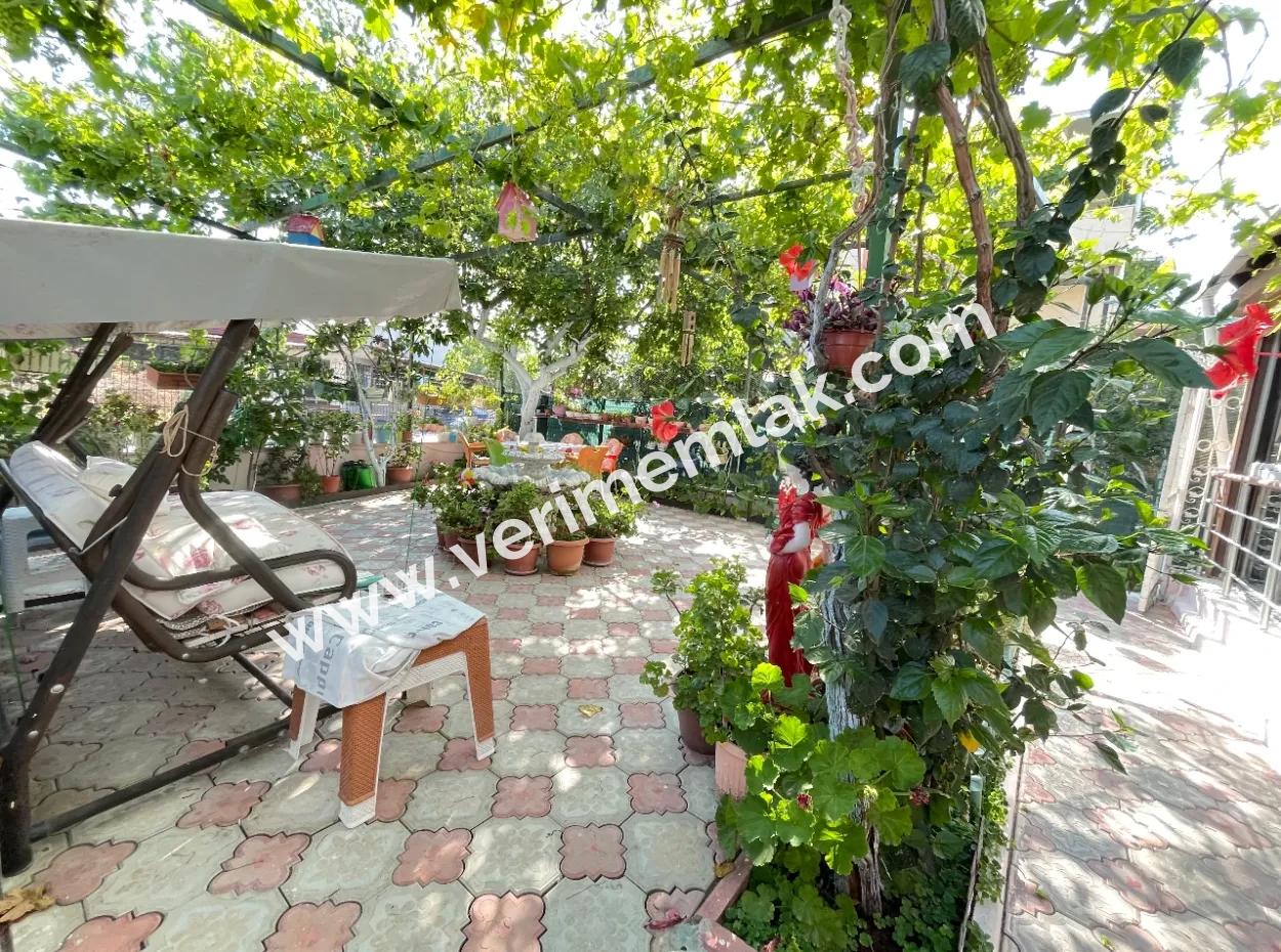2 1 Apartment For Sale In Ürkmez With 350Mt Garden To The Sea In The Center