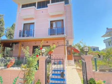 Single Detached Large Garden In Doğanbey 3 1 Villa For Sale Without Expense