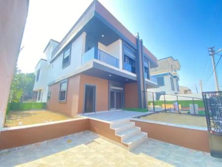3 1 Villa For Sale In Doganbey 300 Meters From The Sea With Indoor Parking Garden