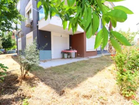 2 1 Apartment For Sale In Ürkmez Bazaar With Ground Floor Large Garden