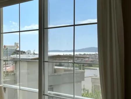 4 2 Triplex For Sale With Sea, City, Nature View In Ürkmez