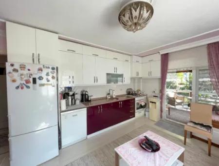 2 1 Apartment For Sale In Ürkmez With 350Mt Garden To The Sea In The Center