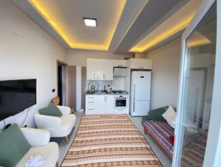 1 1 Apartment For Sale In Gümüldür With Full Sea Elevator