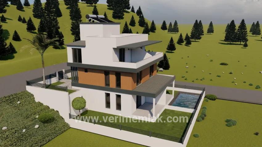 Завершён проект Сеферихисар Atatürk Mh., Полностью с видом на море, 352 участков земли для продажи
