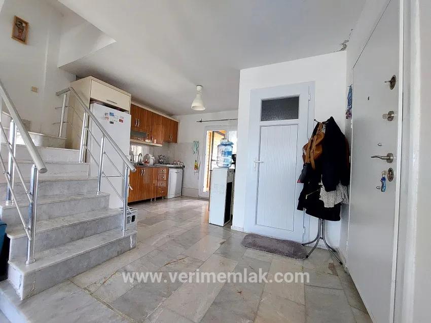 Seferihisar Doğanbey'de bahçeli deniz manzaralı satılık 4+1 villa –