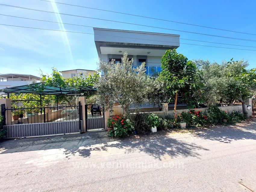 İzmir Seferihisar Doğanbey deniz manzaralı satılık 3+1 yazlık villa –