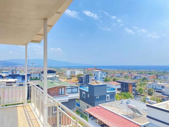 Seferihisar Atatürk Mah. Full Deniz Manzaralı Müstakil Satılık 4+2 Villa