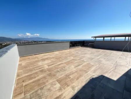 Doğanbey De Panoramik Full Deniz Manzaralı Ultra Lüks Satılık 3+1 Villa